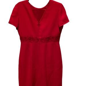 Liz Claiborne Stunning Red Dress Petite Size 8